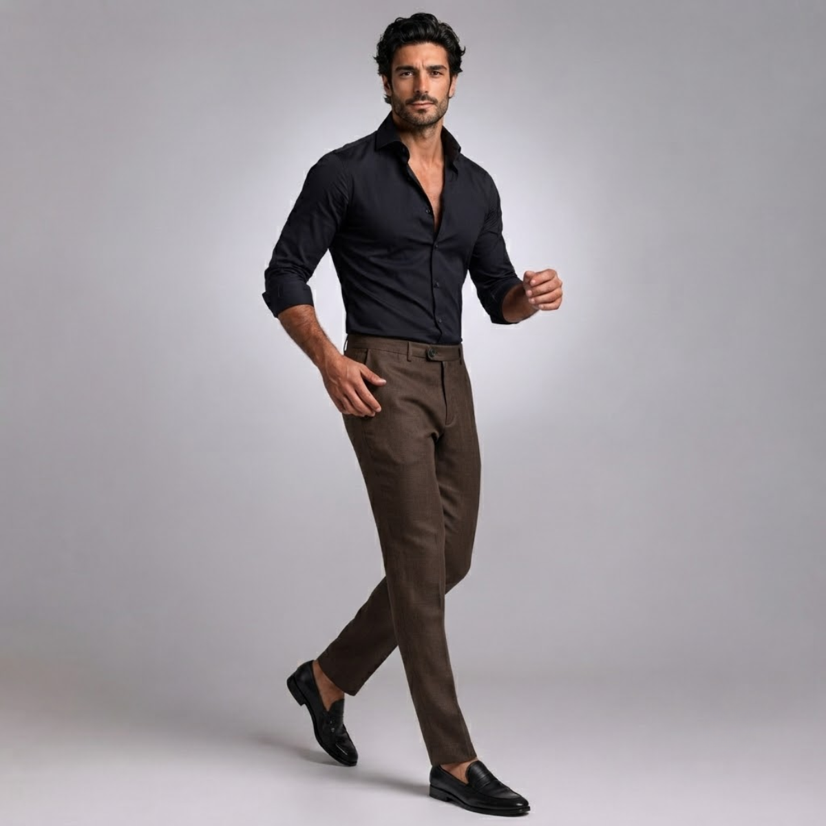 Lightweight, Slim-Fit Casual Linen Dress Pants