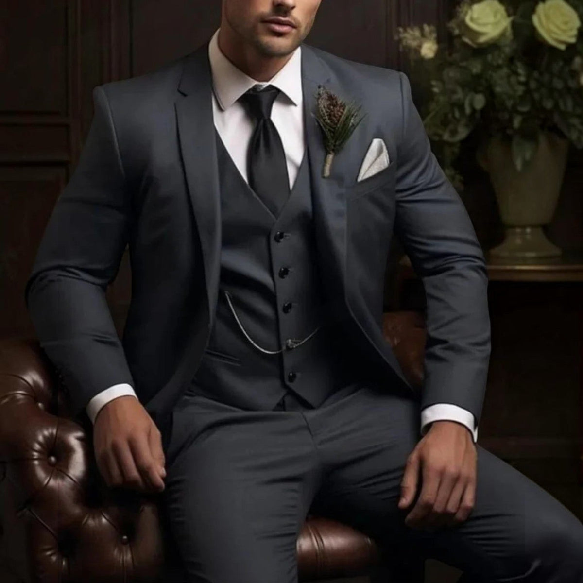 Men's Suit 3-Piece Formal Slim Set