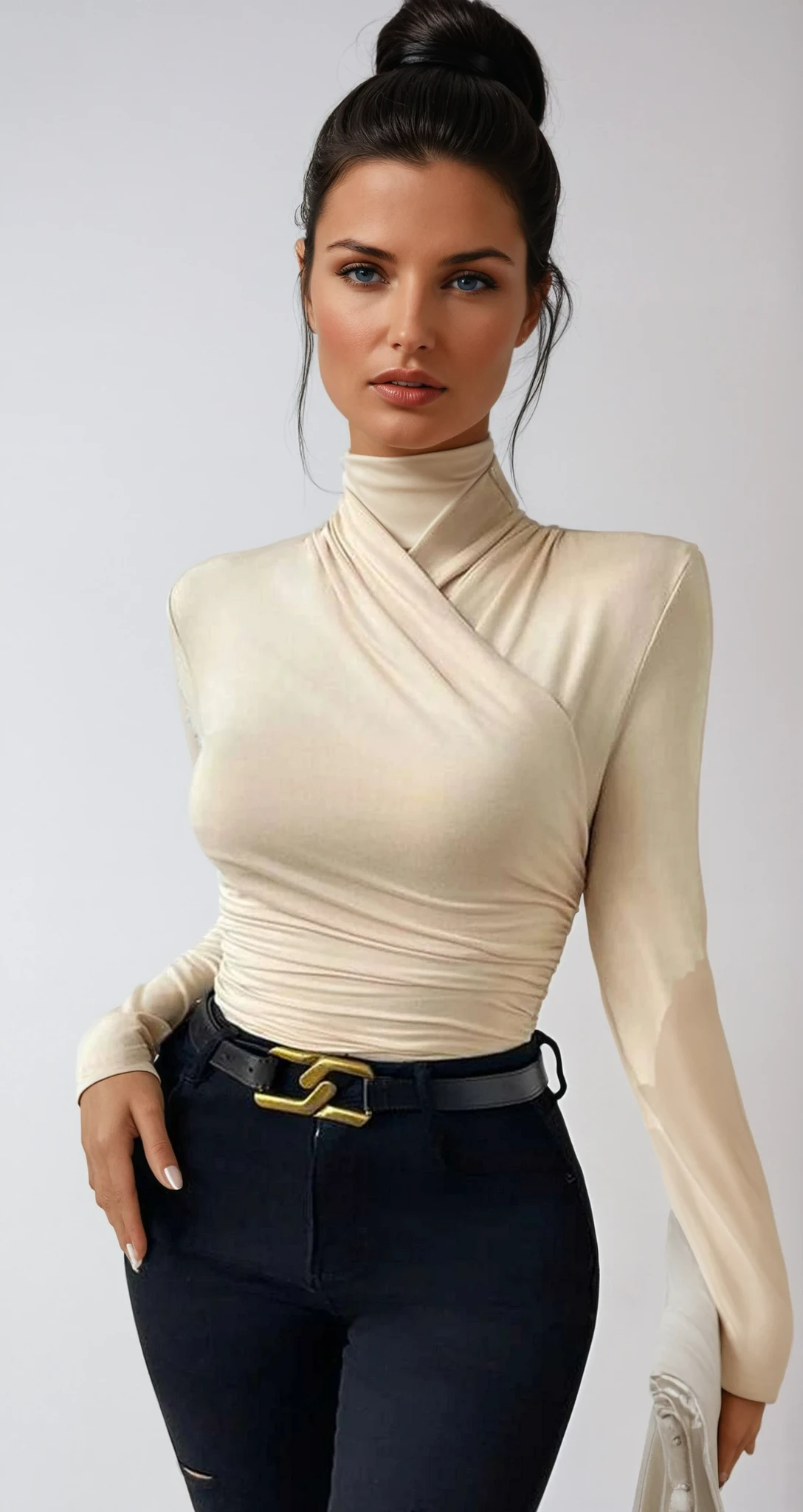 Wrap Long Sleeve Top