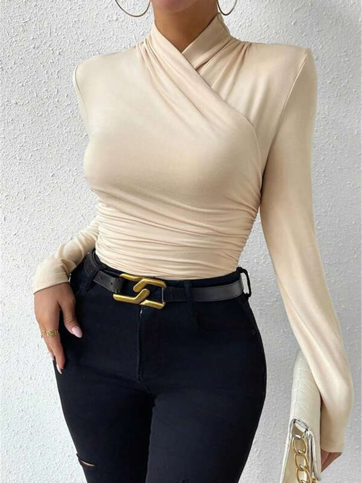 Wrap Long Sleeve Top