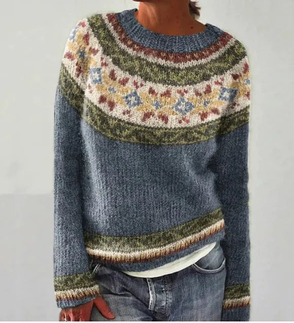 Frosted Fair Isle Comfort Sweater