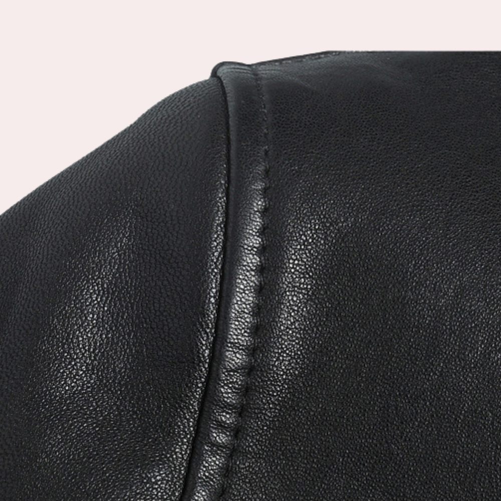 Men's Summer Leather Jacket with a Modern Fit