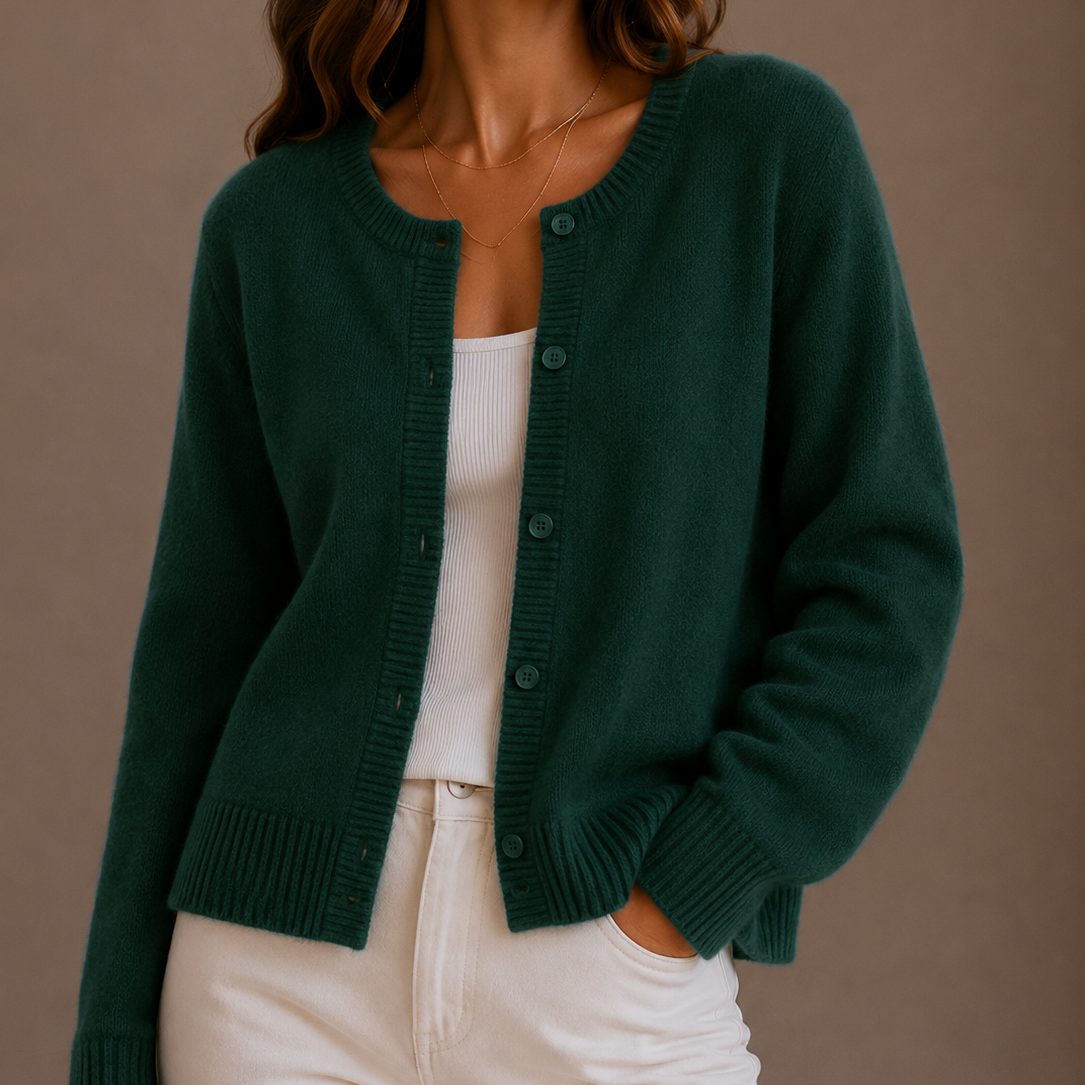 Women's Soft Knit Cardigan with Buttons