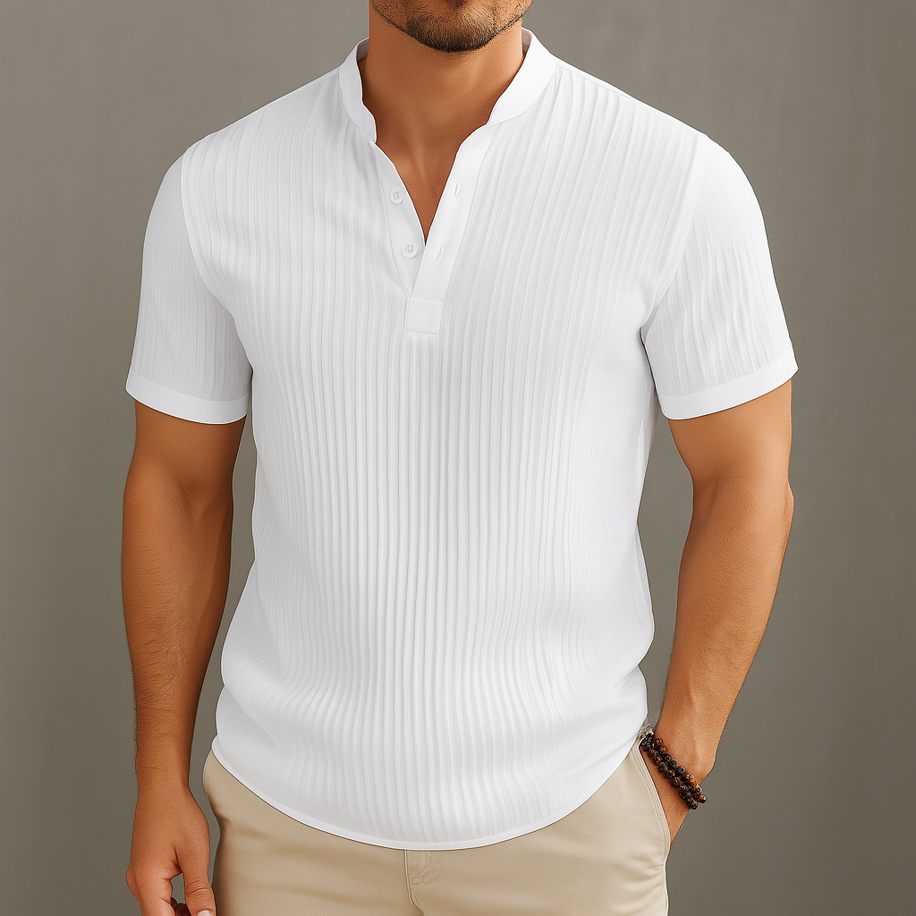 Men’s Linen V-Neck T-Shirt