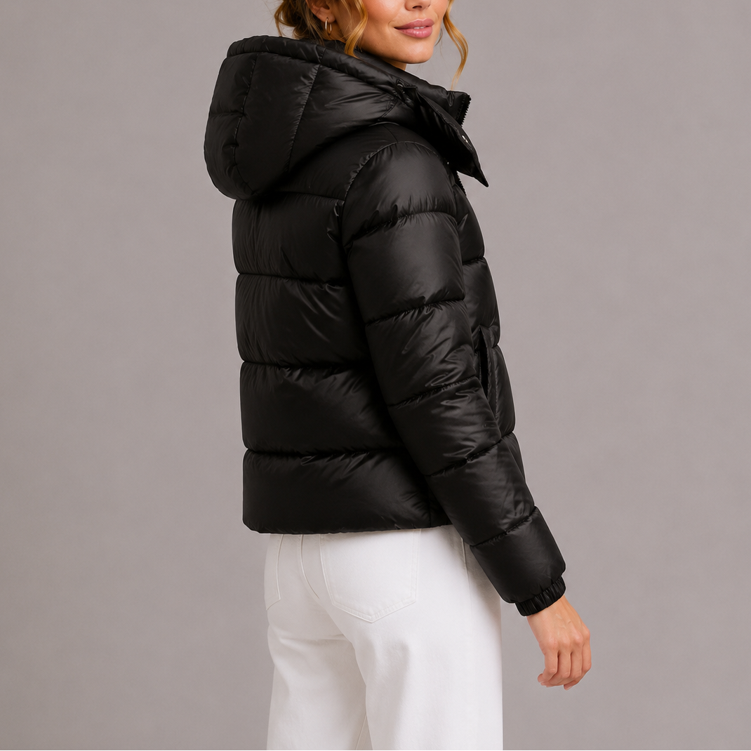 Puffer Jacket Women Ultra Lightweight Hooded Quilted
