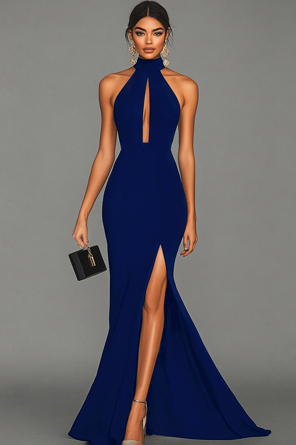 Women’s Classic Long Formal Dress Dark Green
