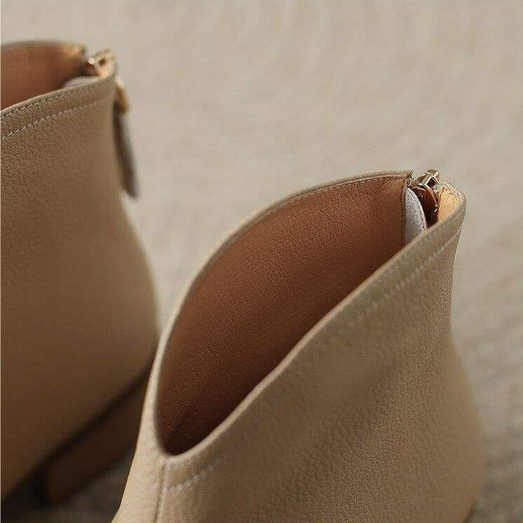 Women's Leather  Boots with Stiletto Heels