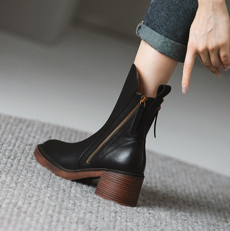 Women's Premium Leather OrthopedicAnkle Boots