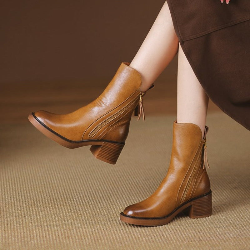 Women's Premium Leather OrthopedicAnkle Boots