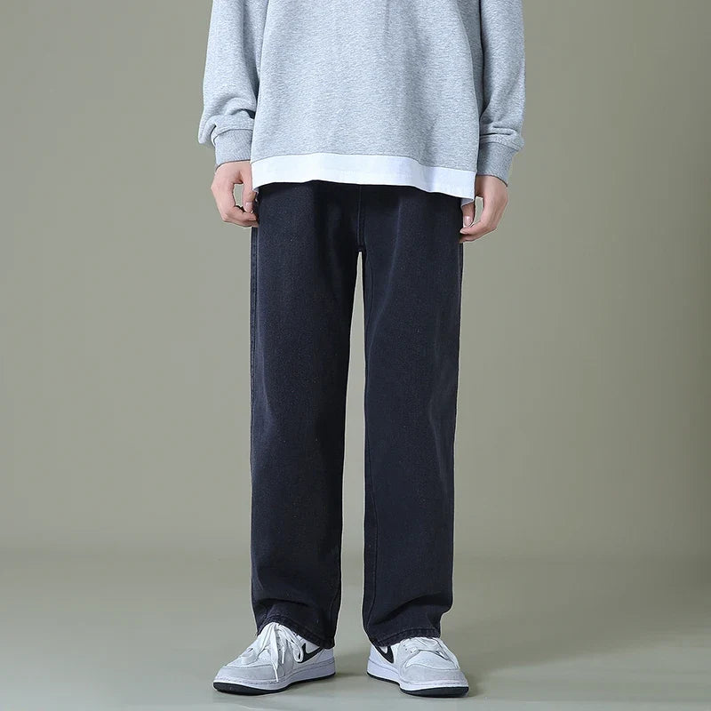 Men's Relaxed-Fit Baggy Jeans in Soft Denim