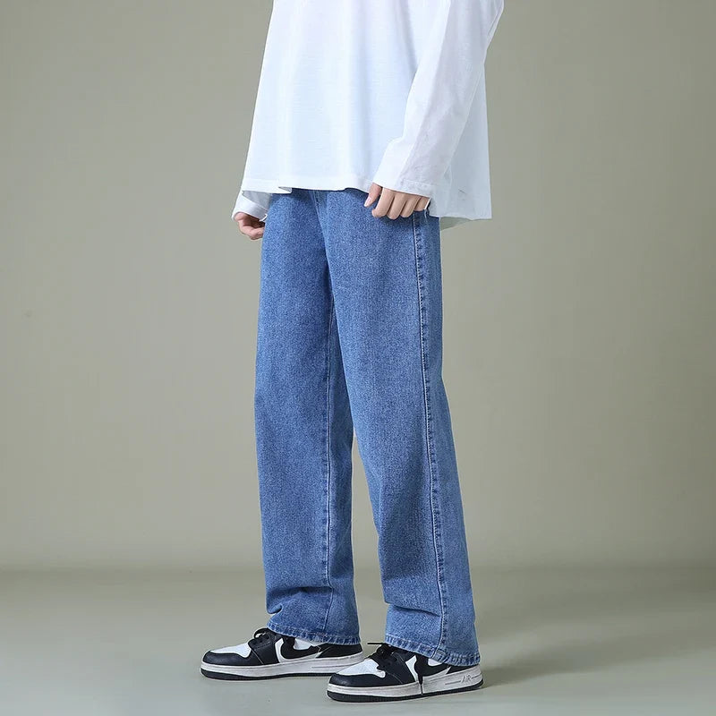 Men's Relaxed-Fit Baggy Jeans in Soft Denim