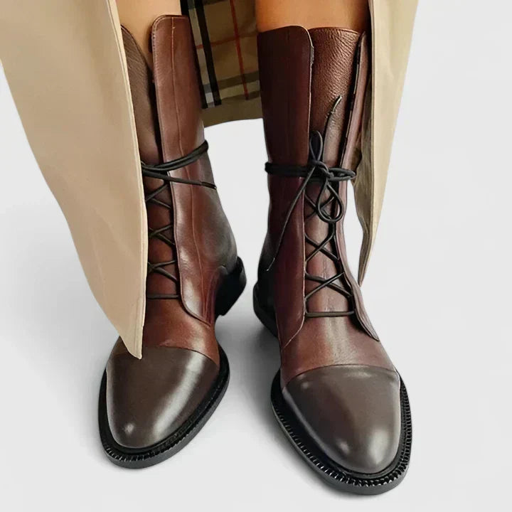 Women's Leather Boots with Orthopedic Insoles