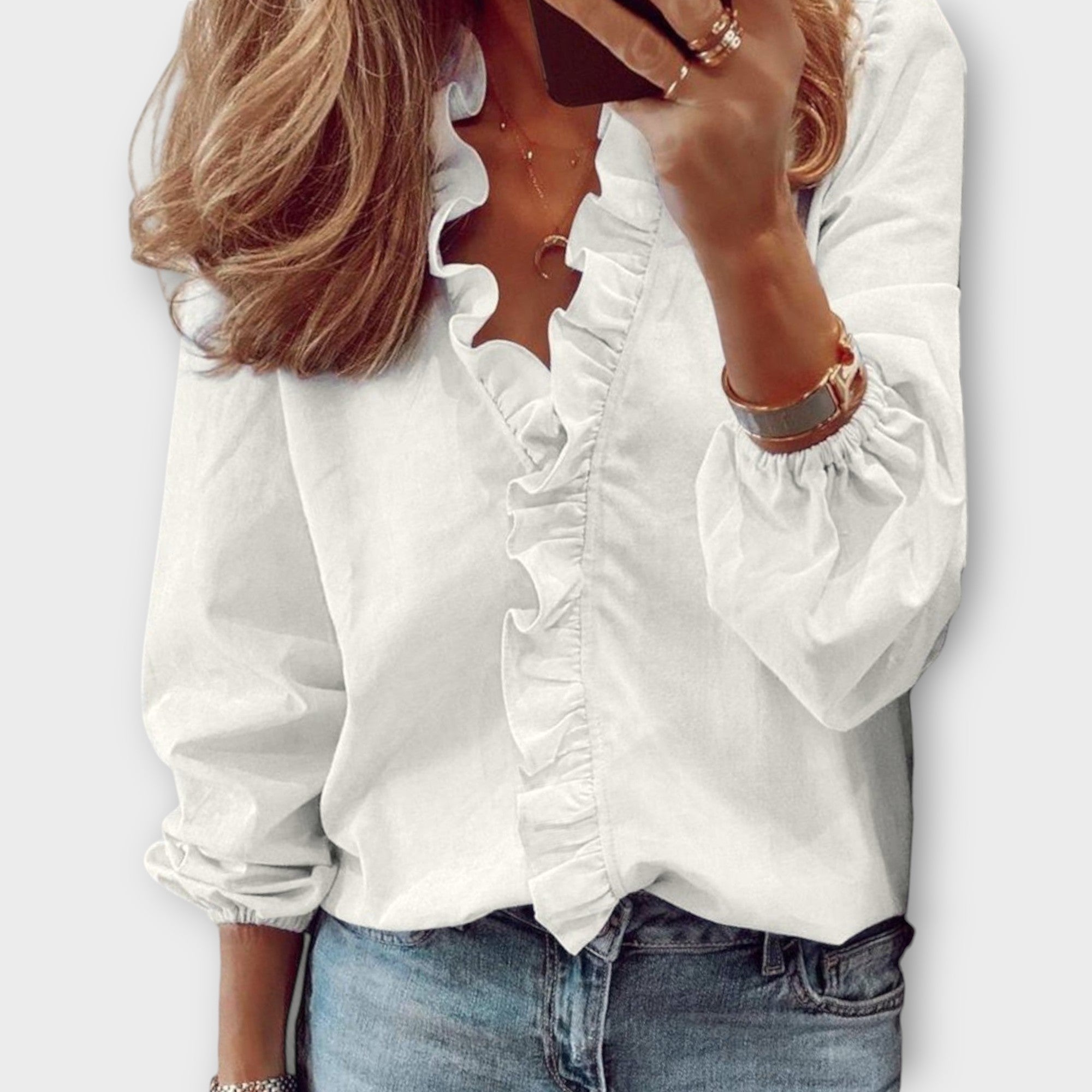 Lightweight Elegant Summer Blouse Top