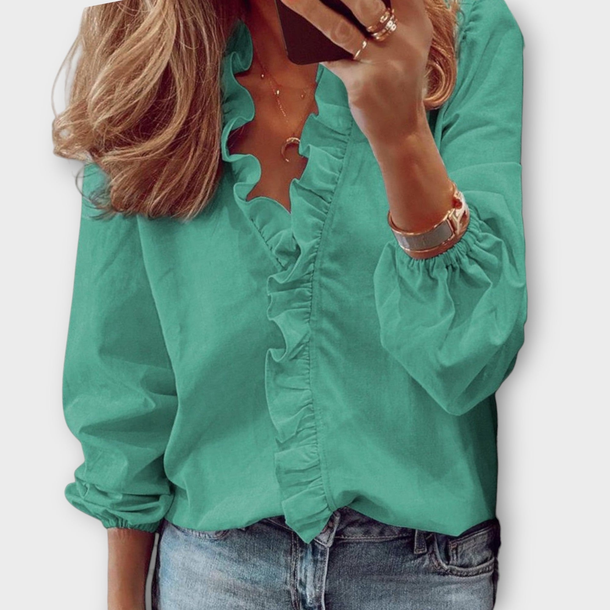 Lightweight Elegant Summer Blouse Top