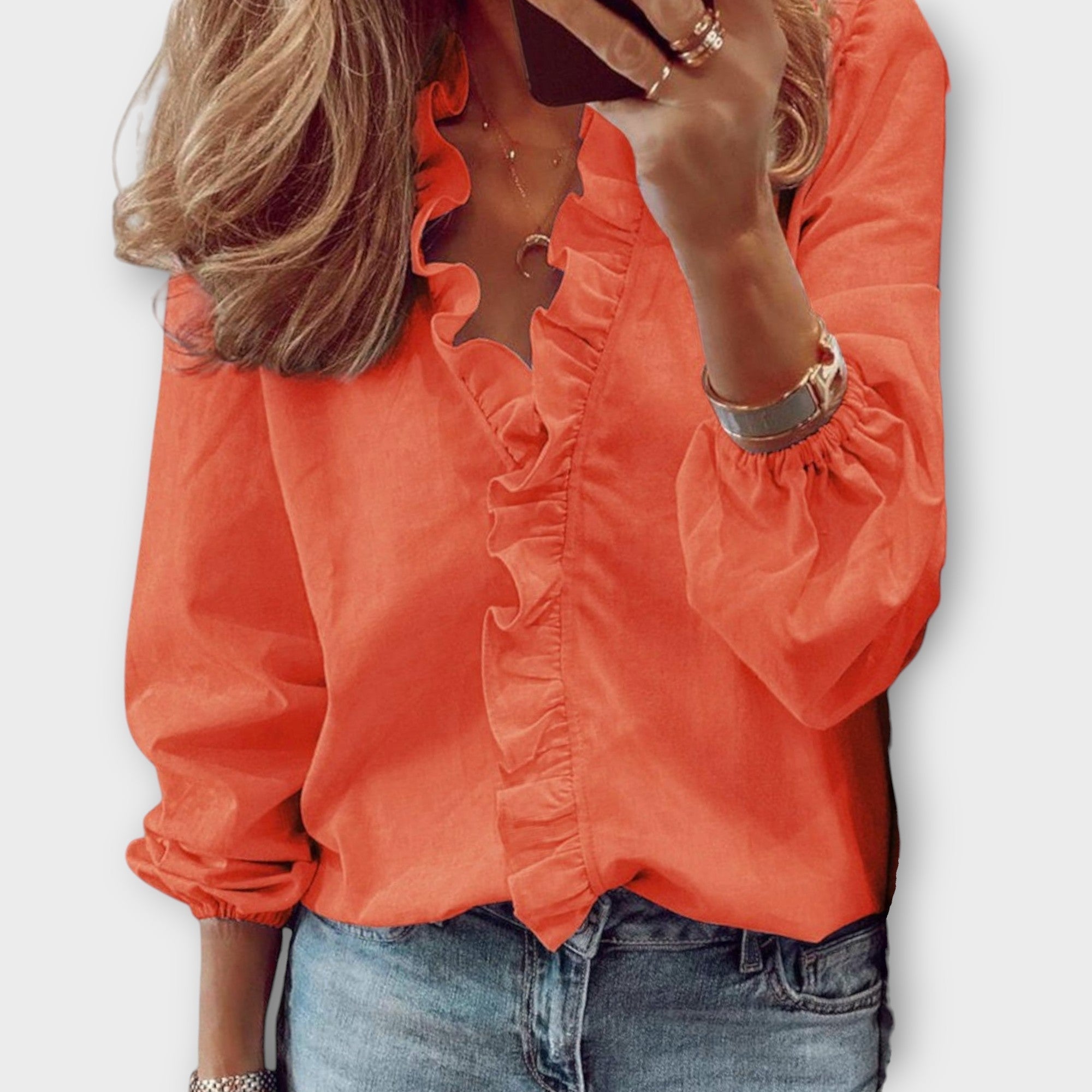Lightweight Elegant Summer Blouse Top