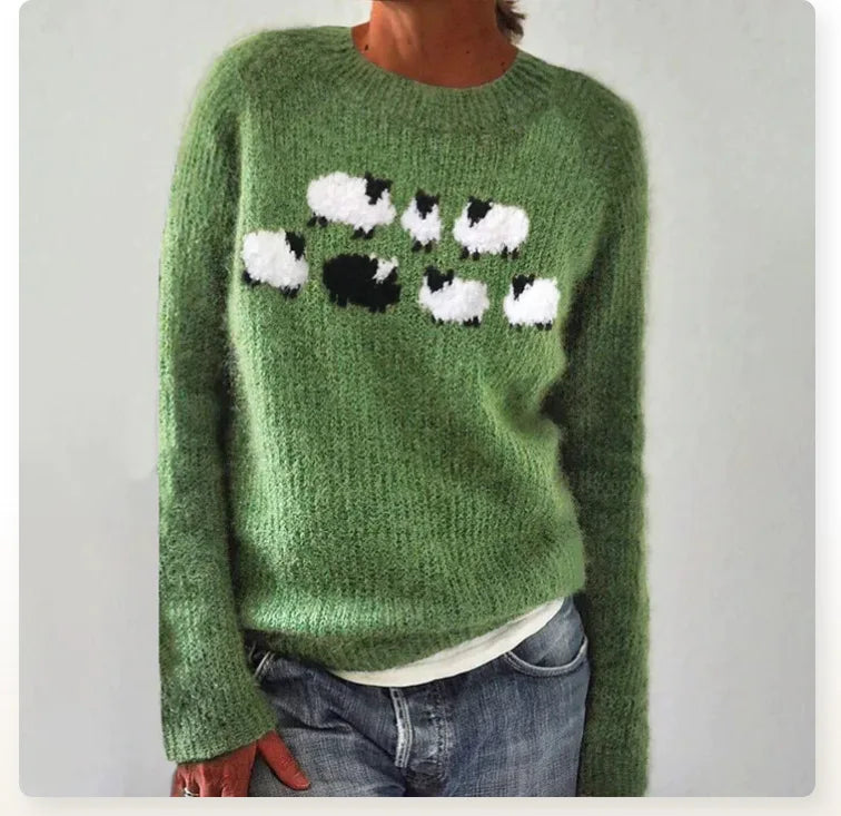 Frosted Fair Isle Comfort Sweater