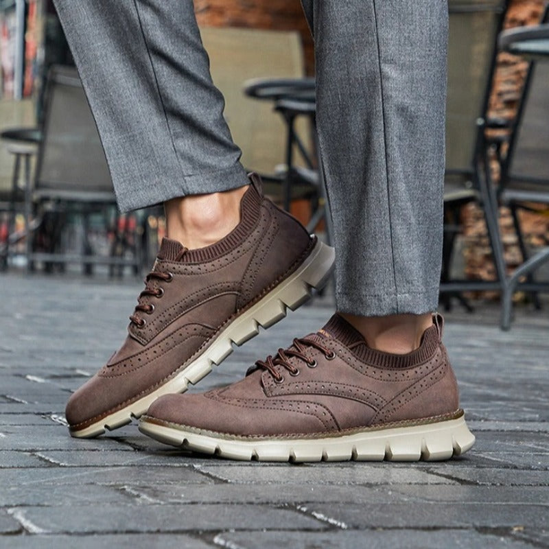 Sneakers in Premium Suede with Orthopaedic Insole and Breathable Lining