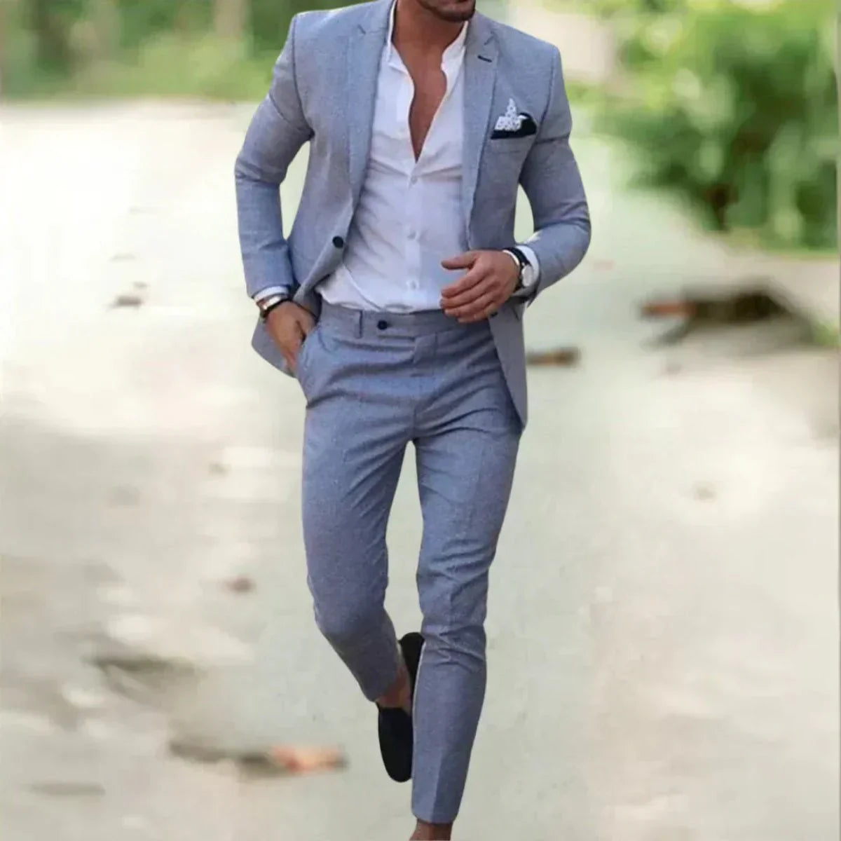 Men's Suit 2-Piece Slim-Fit Formal Set