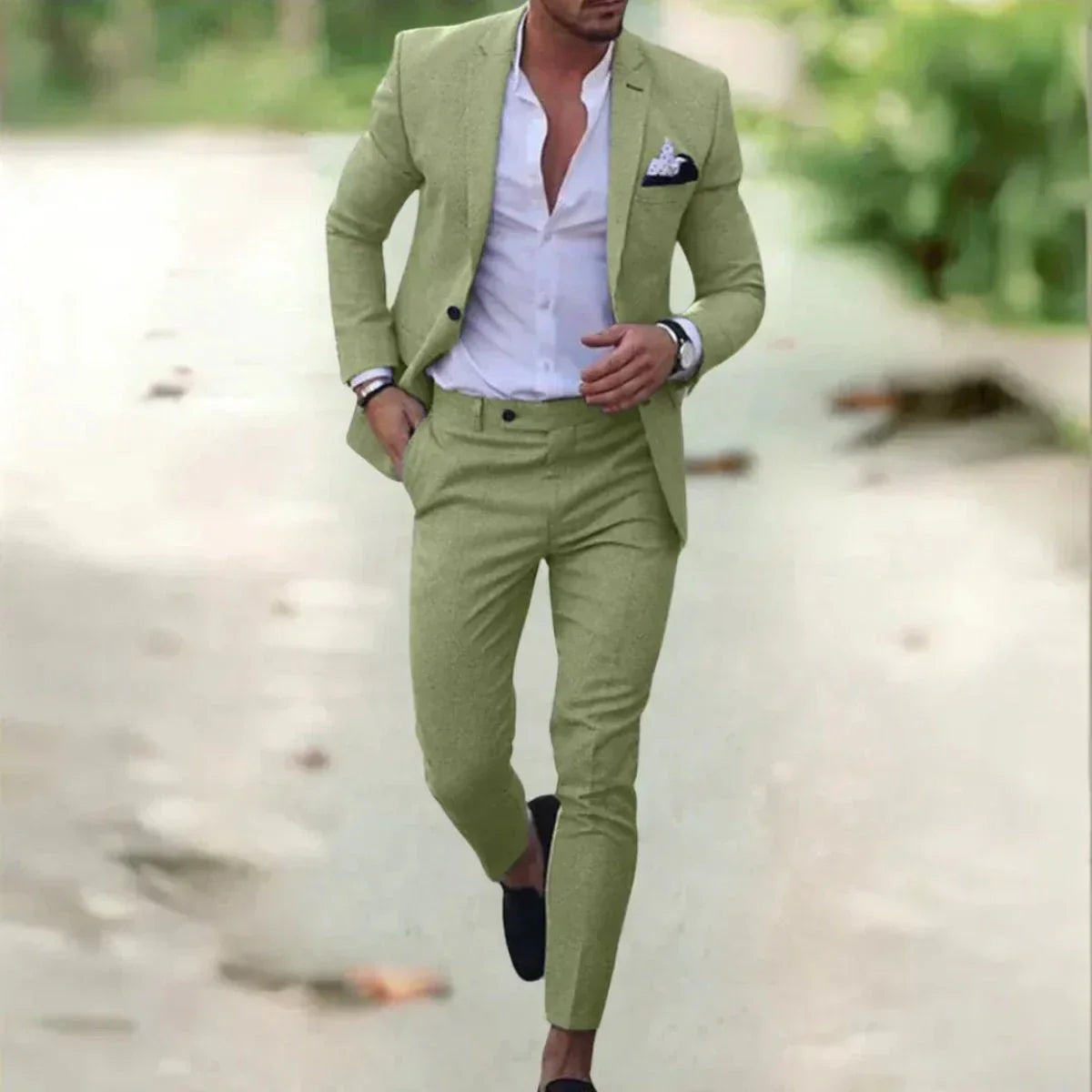 Men's Suit 2-Piece Slim-Fit Formal Set