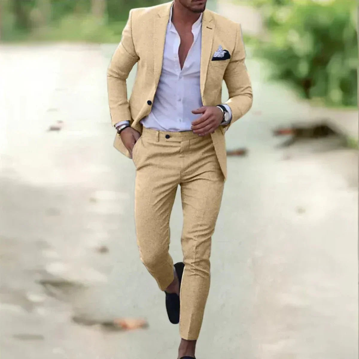 Men's Suit 2-Piece Slim-Fit Formal Set
