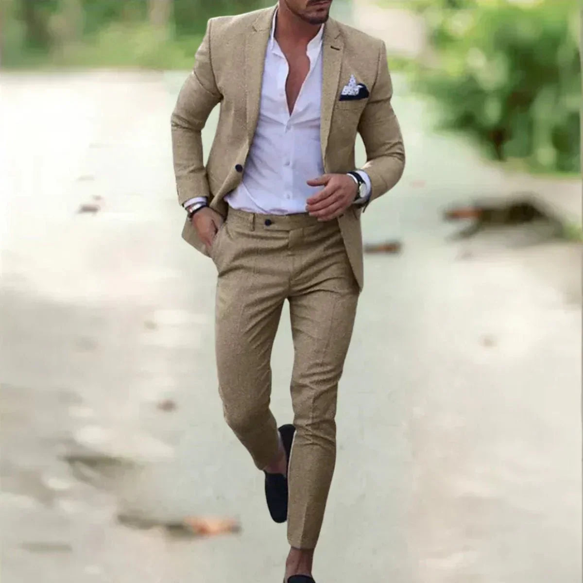 Men's Suit 2-Piece Slim-Fit Formal Set