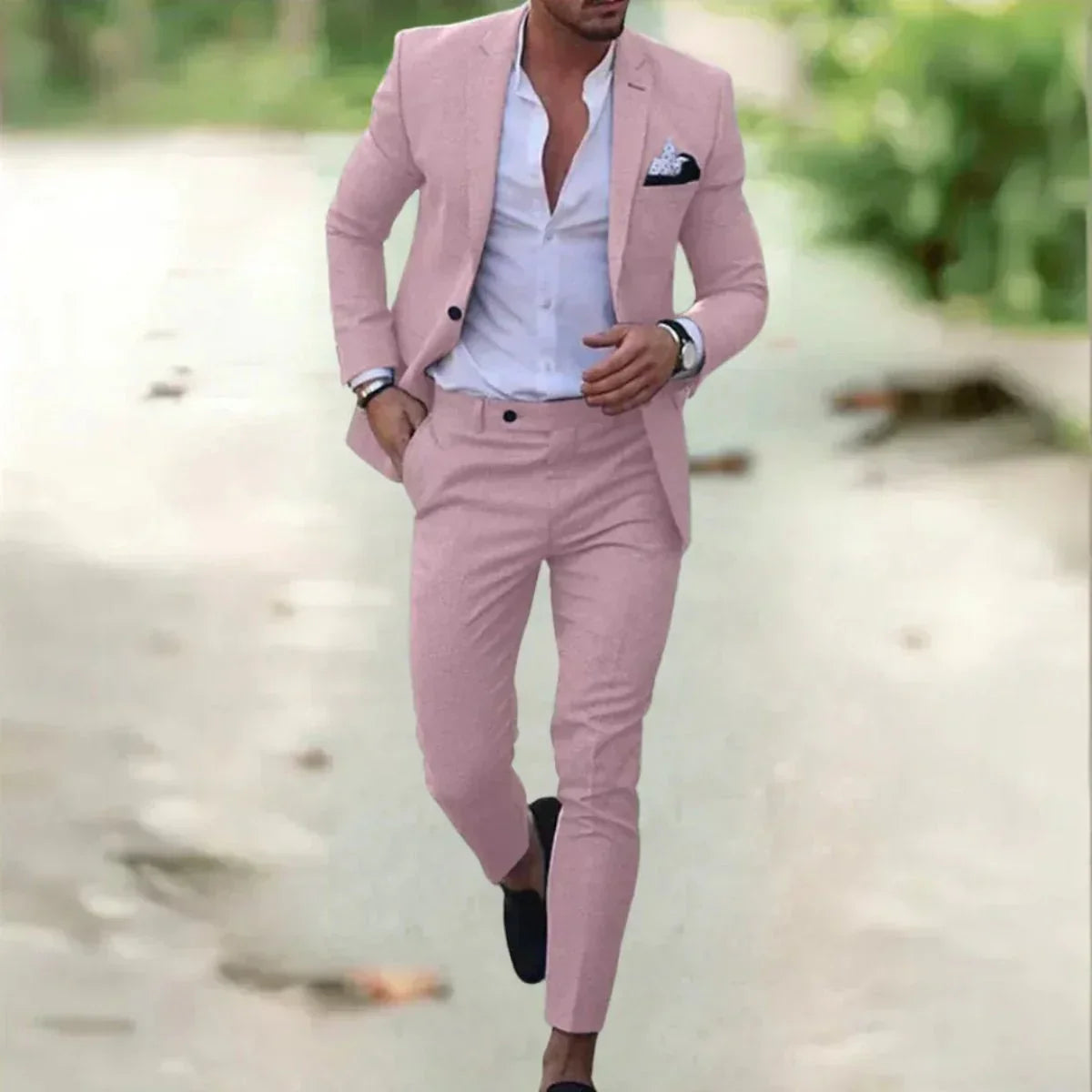 Men's Suit 2-Piece Slim-Fit Formal Set