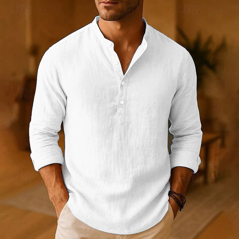 Men’s Mandarin Collar Shirt