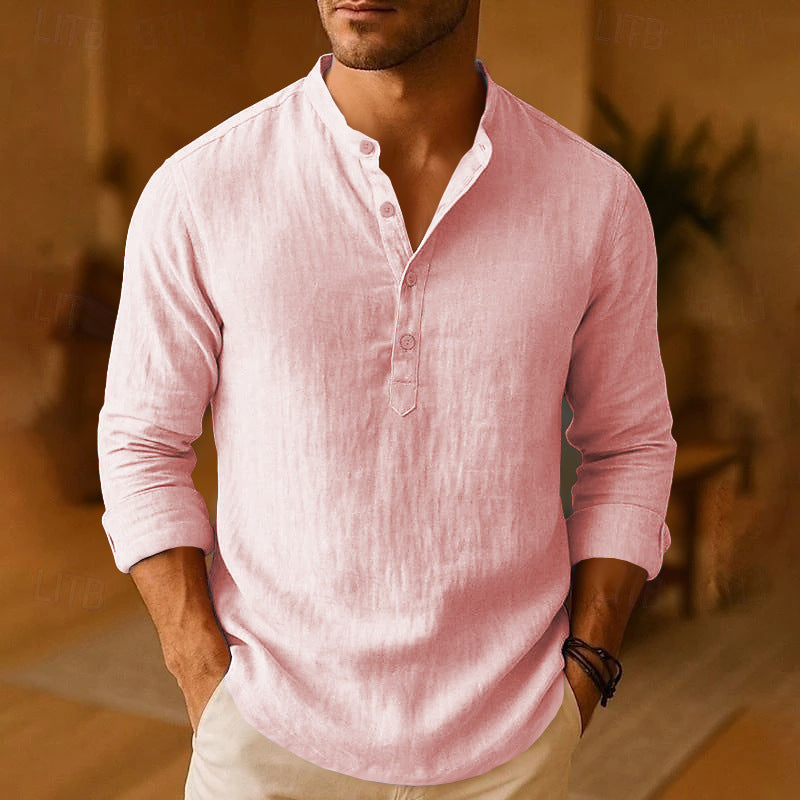 Men’s Mandarin Collar Shirt