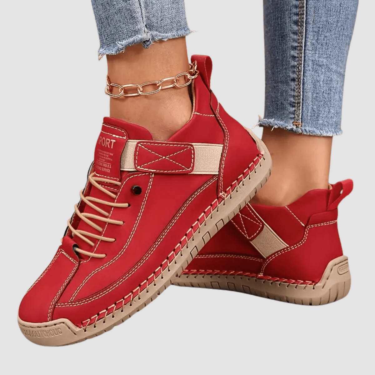 Premium Orthopedic Leather Walking Sneakers