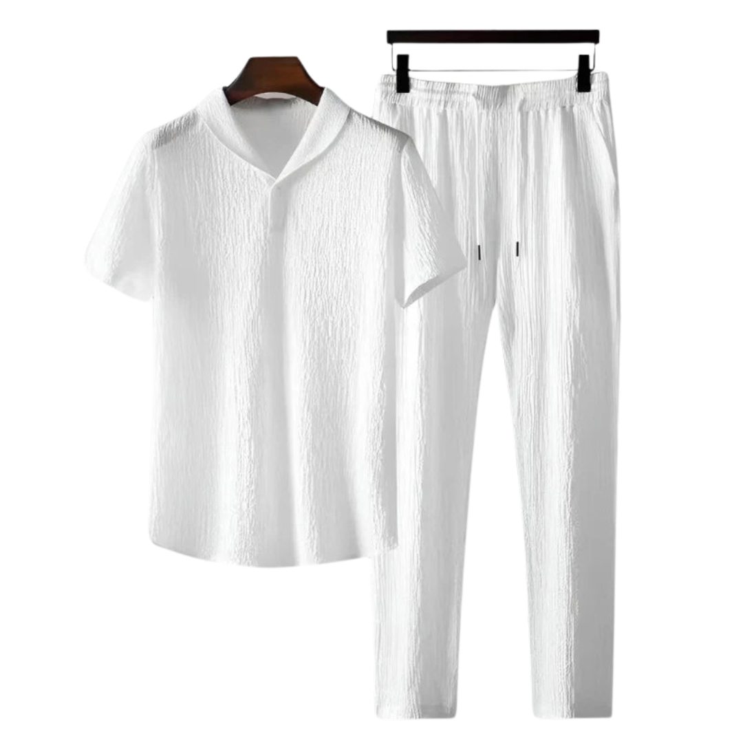 Men’s Lightweight Cotton Polo Outfit Set