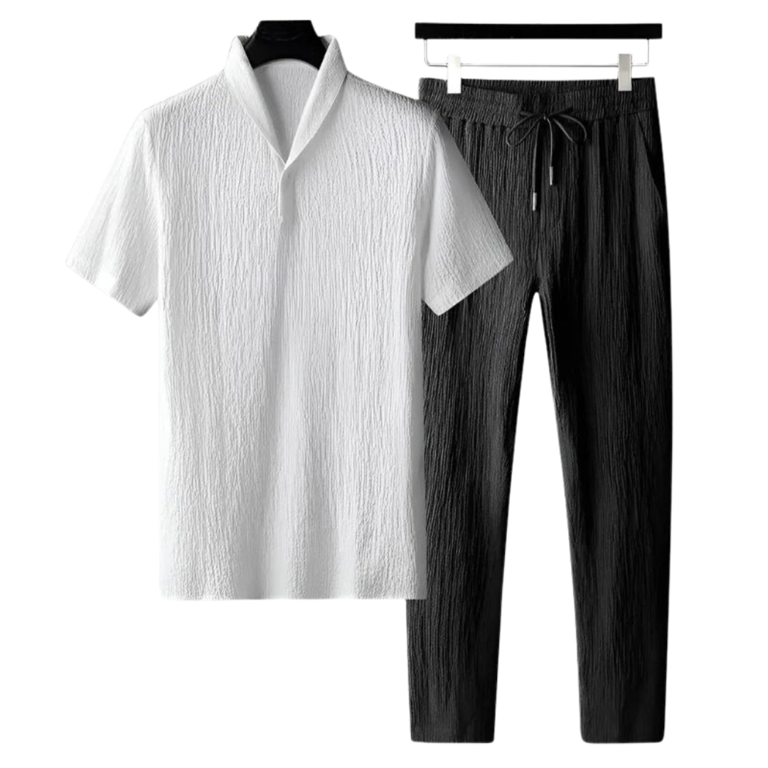 Men’s Lightweight Cotton Polo Outfit Set