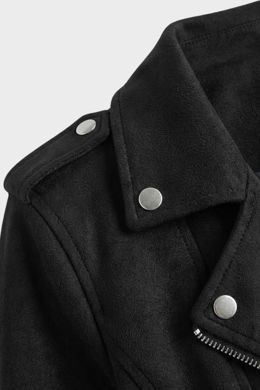 Women's Biker Jacket with Fitted Silhouette