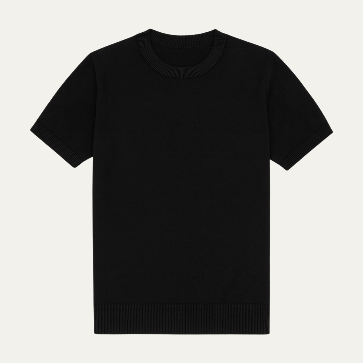 The Evoque Slim Fit Knit T-Shirt for Men