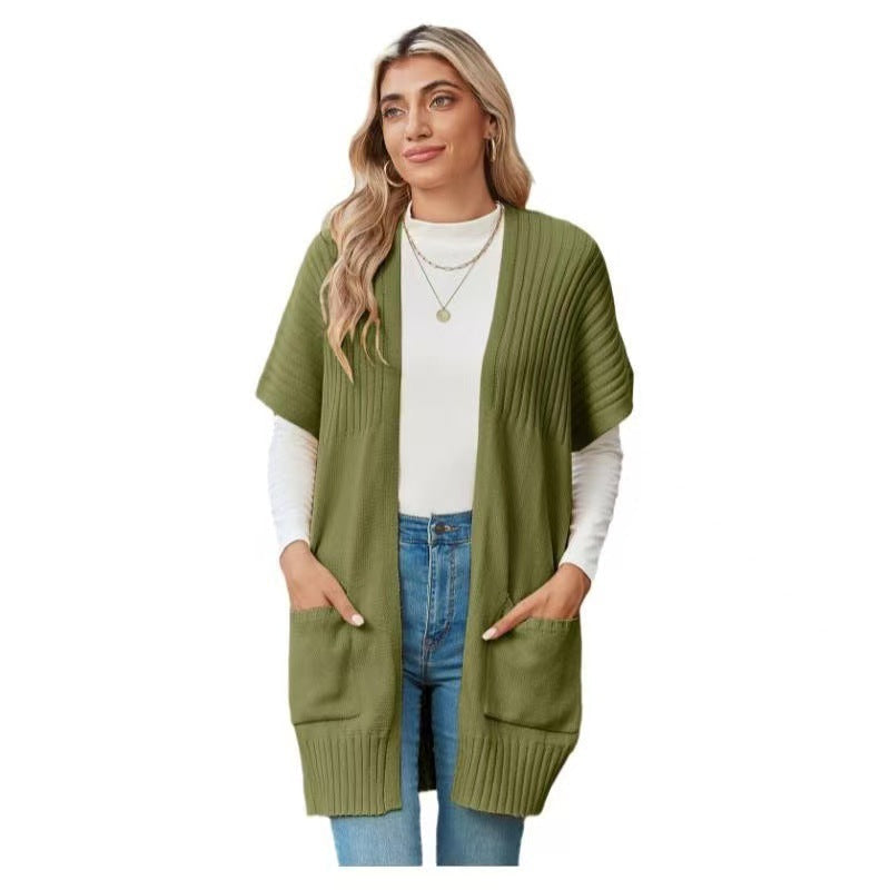 Women's Lightweight Knit Cardigan, Open in the Front