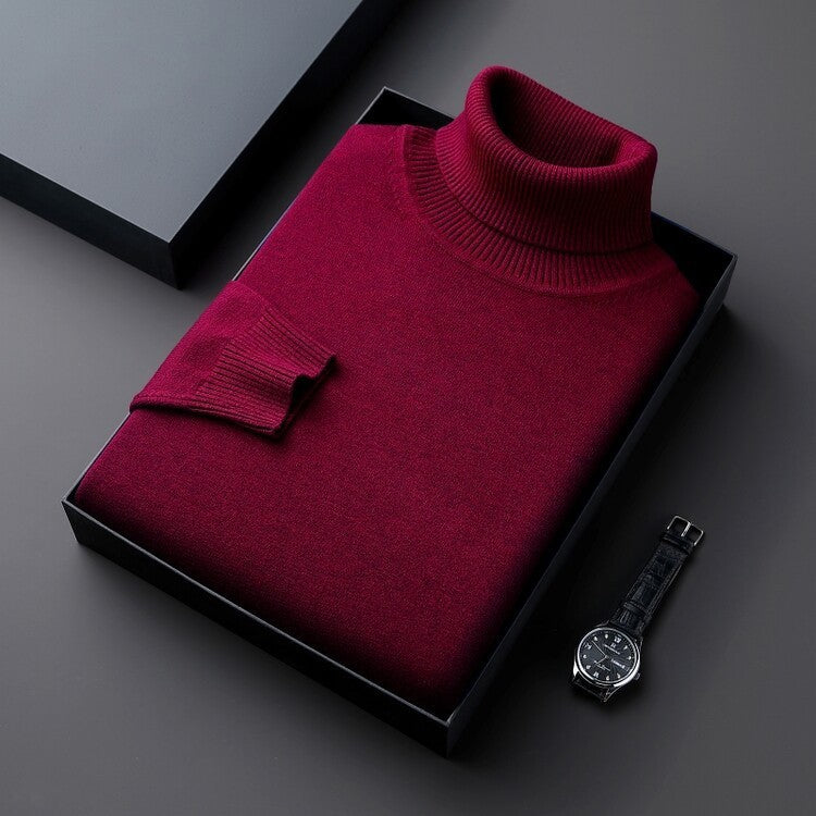Elegant Winter Knit Turtleneck Sweater
