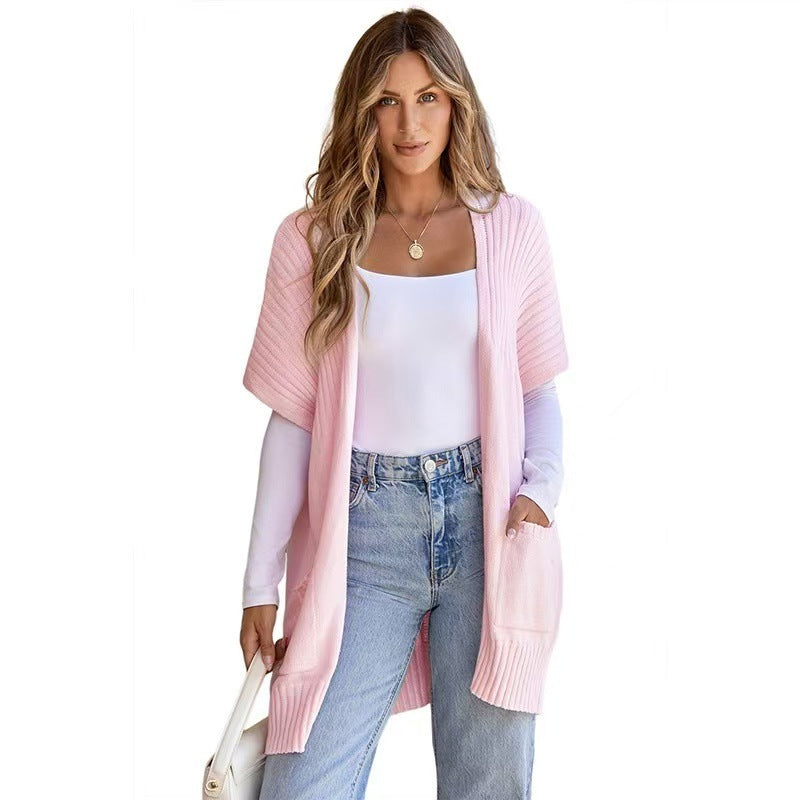 Women's Lightweight Knit Cardigan, Open in the Front