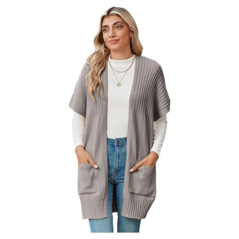 Women's Lightweight Knit Cardigan, Open in the Front