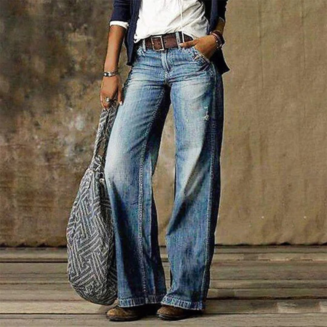 Baggy Jeans with Wide Leg and Comfortable Waist