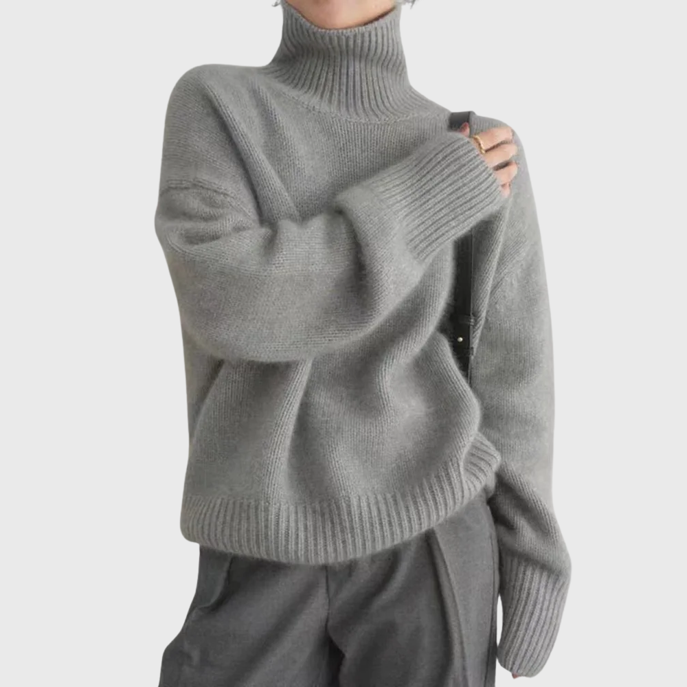 Premium Soft Knit Turtleneck Sweater