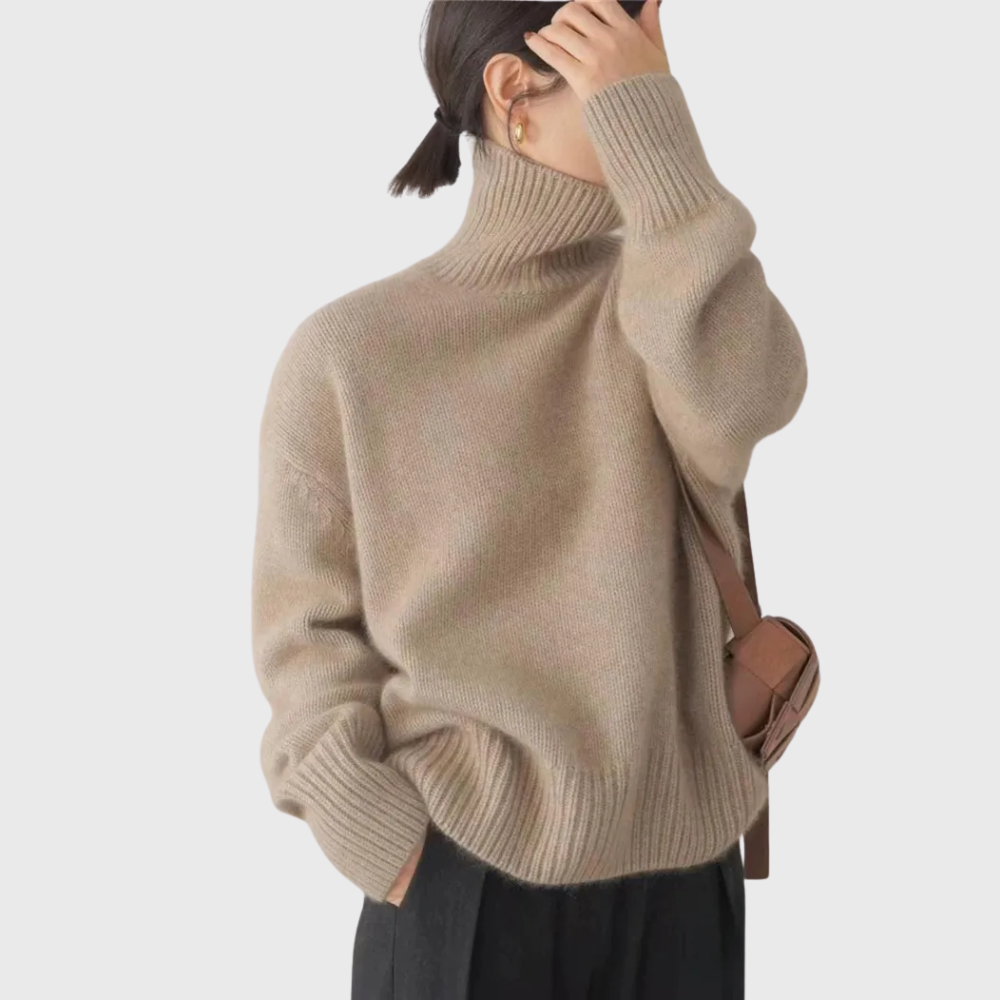 Premium Soft Knit Turtleneck Sweater