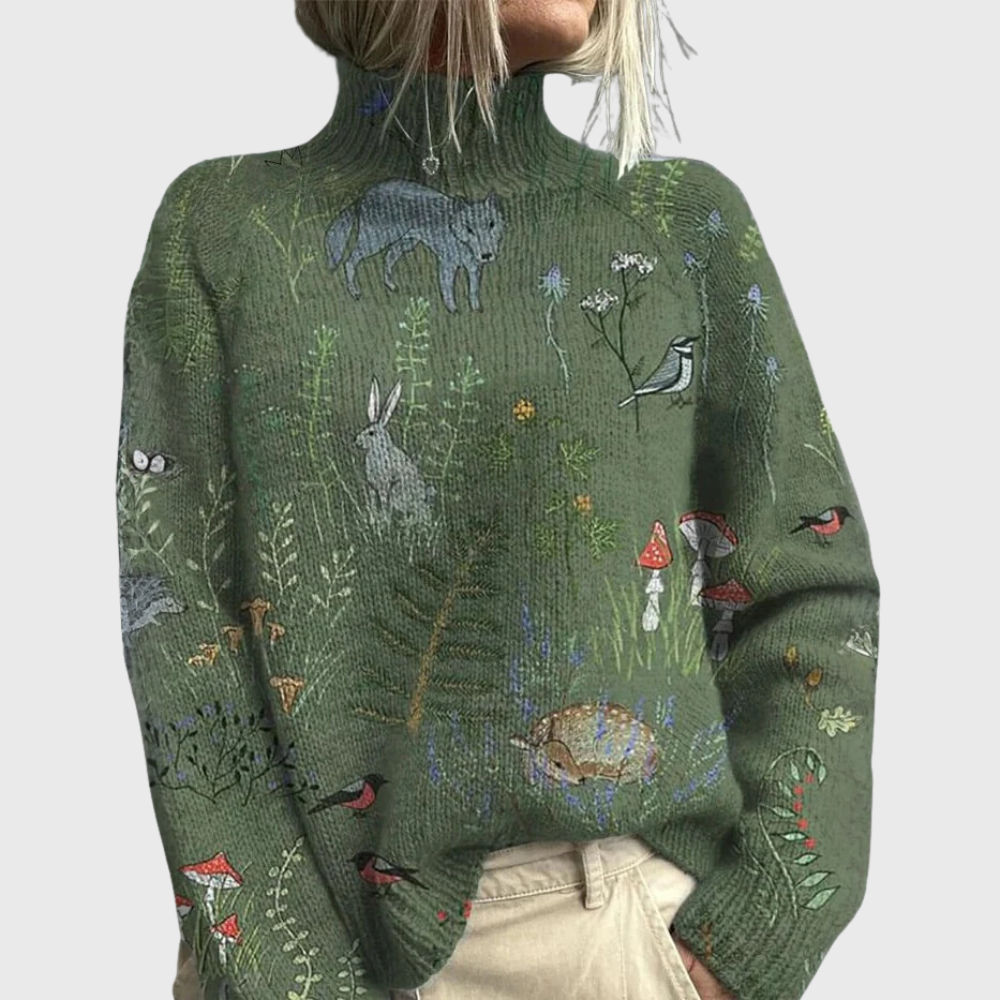 Women’s Soft Turtleneck Sweater with an Elegant Fit