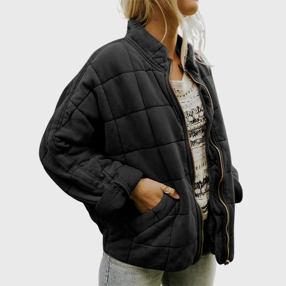Puffer Jacket Women Quilted Oversize Casual Elegant