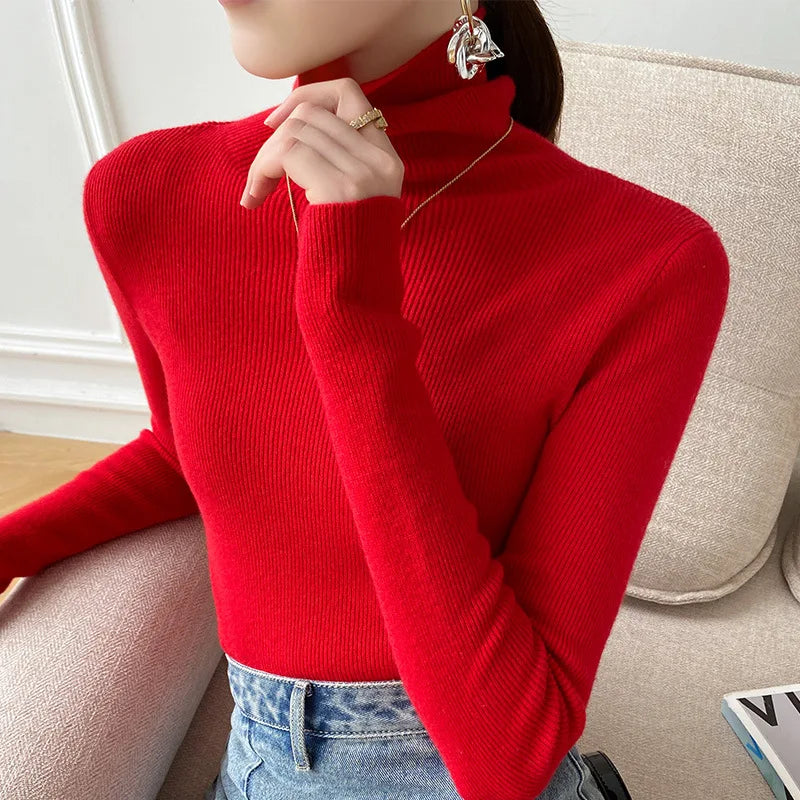 Women’s Slim-Fit Turtleneck Sweater