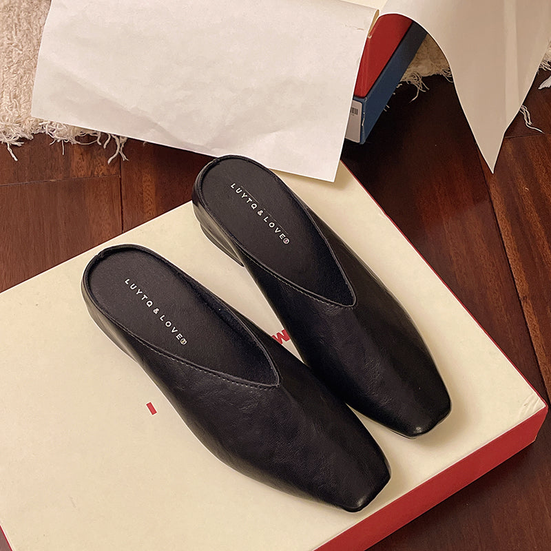 Women’s Square Toe Slip-On Mules