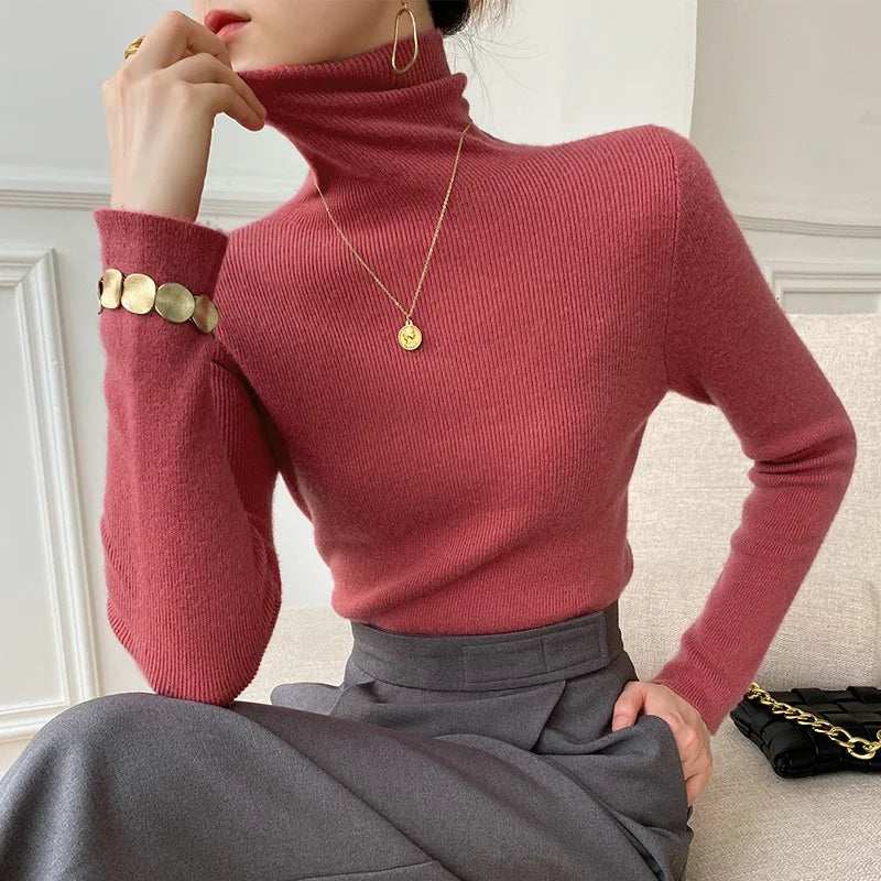 Women’s Slim-Fit Turtleneck Sweater