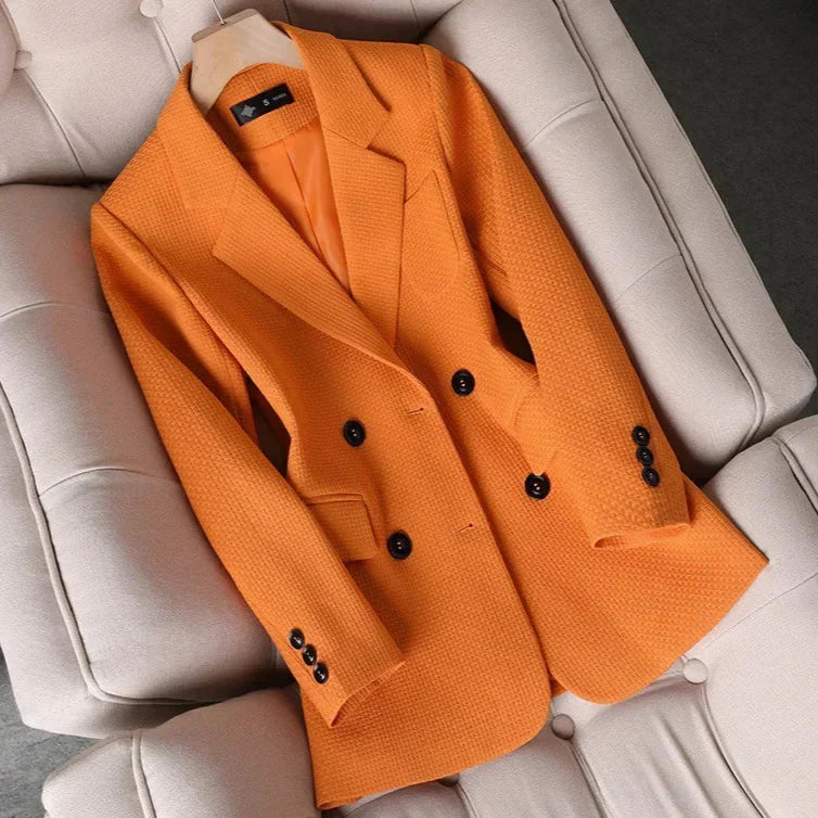 Women's Bella Checkered Fitted Blazer