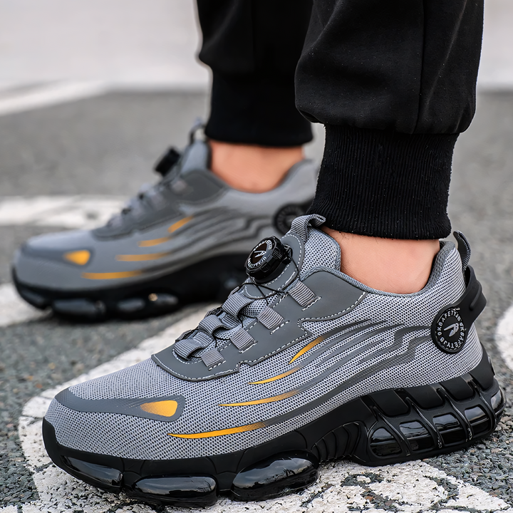 Sneakers Comfortable Safety Shoes with Reinforced Toe Cap and Anti-Slip Sole