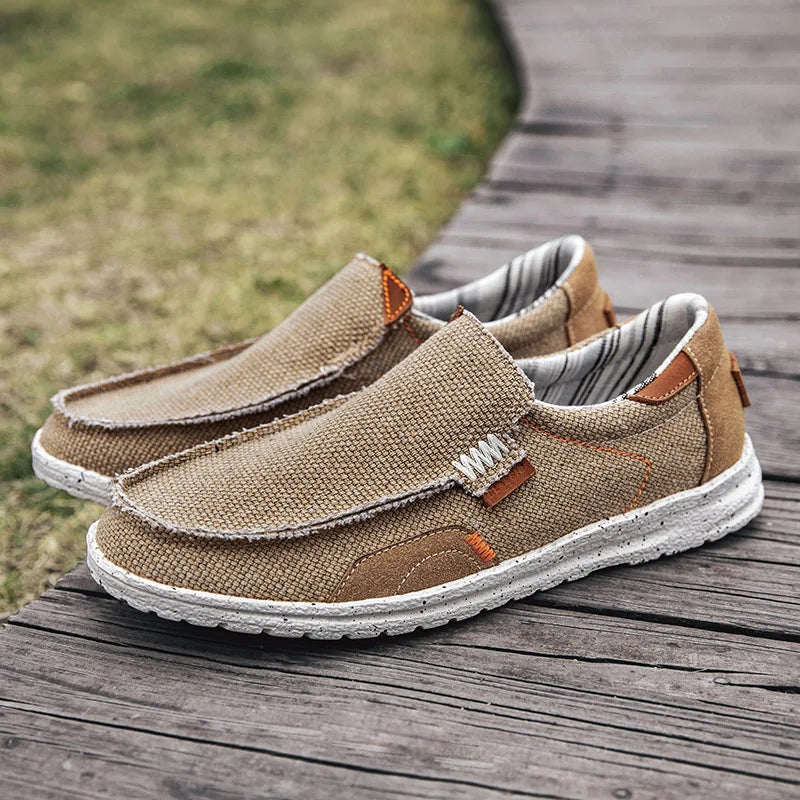 Sneakers in Lightweight Casual Canvas with Padded Lining