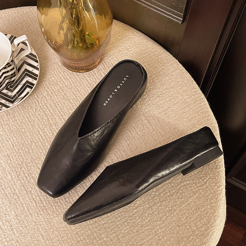 Women’s Square Toe Slip-On Mules