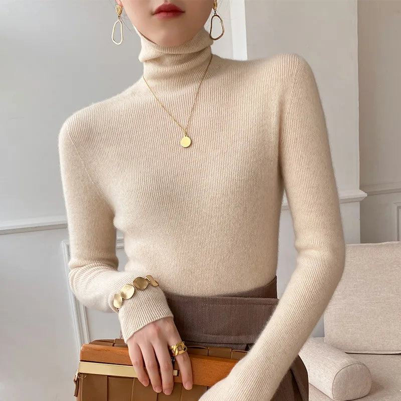 Women’s Slim-Fit Turtleneck Sweater